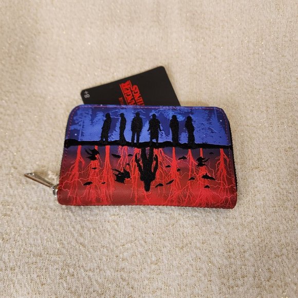 Loungefly Stranger Things Upside Down Shadows Zip Around Wallet NEW - Picture 7 of 14